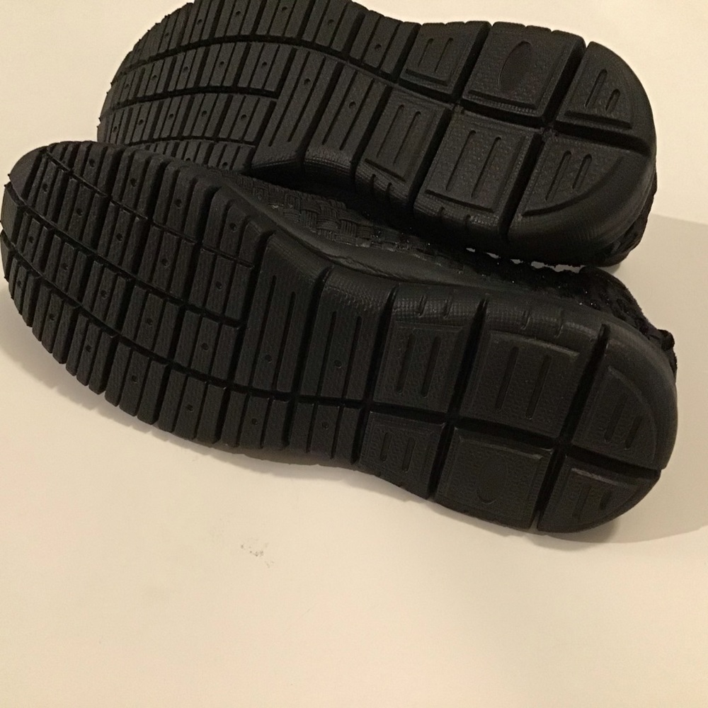 Shoes 8 Flats Black Woven Stretch Sparkle NWT - Picture 3 of 4